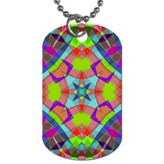 Farbenpracht Kaleidoscope Pattern Dog Tag (two Sides) by Semog4