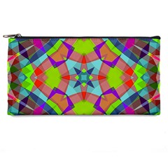 Farbenpracht Kaleidoscope Pattern Pencil Case by Semog4