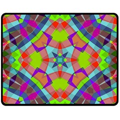 Farbenpracht Kaleidoscope Pattern Fleece Blanket (medium)