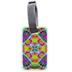 Farbenpracht Kaleidoscope Pattern Luggage Tag (one Side)