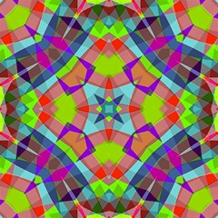 Farbenpracht Kaleidoscope Pattern Play Mat (square) by Semog4