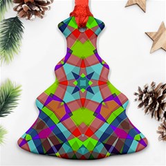 Farbenpracht Kaleidoscope Pattern Christmas Tree Ornament (two Sides)