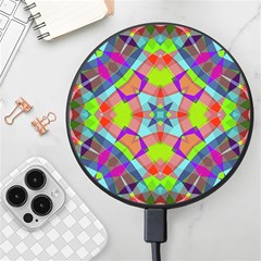 Farbenpracht Kaleidoscope Pattern Wireless Fast Charger(black)