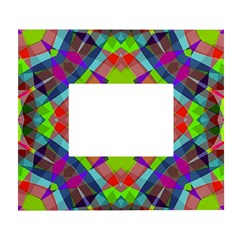 Farbenpracht Kaleidoscope Pattern White Wall Photo Frame 5  X 7 