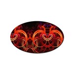 Background Fractal Abstract Sticker (Oval) Front