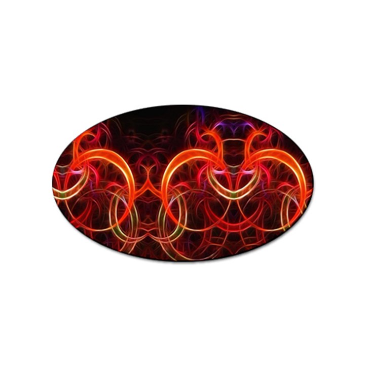 Background Fractal Abstract Sticker (Oval)