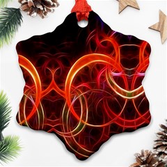 Background Fractal Abstract Ornament (snowflake)