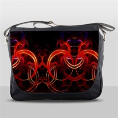 Background Fractal Abstract Messenger Bag by Semog4