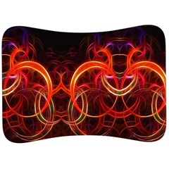 Background Fractal Abstract Velour Seat Head Rest Cushion by Semog4