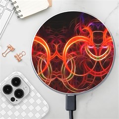 Background Fractal Abstract Wireless Fast Charger(white) by Semog4