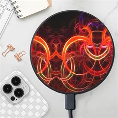 Background Fractal Abstract Wireless Fast Charger(black)