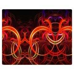 Background Fractal Abstract Premium Plush Fleece Blanket (medium)