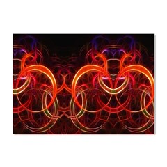 Background Fractal Abstract Crystal Sticker (a4)