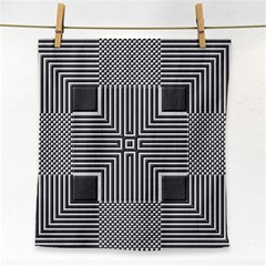 Construction Background Geometric Face Towel by Semog4