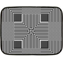 Construction Background Geometric Two Sides Fleece Blanket (mini)