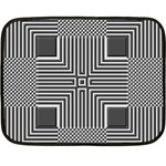 Construction Background Geometric Two Sides Fleece Blanket (Mini) 35 x27  Blanket Front