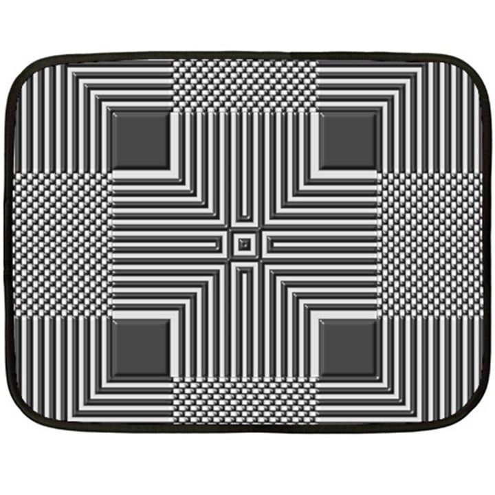 Construction Background Geometric Two Sides Fleece Blanket (Mini)