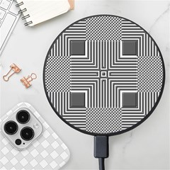 Construction Background Geometric Wireless Fast Charger(black)