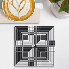 Construction Background Geometric Uv Print Square Tile Coaster  by Semog4