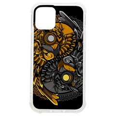 Yin Yang Owl Doodle Ornament Illustration Iphone 12 Mini Tpu Uv Print Case	