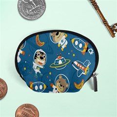 Seamless Pattern Funny Astronaut Outer Space Transportation Accessory Pouch (small) by Semog4