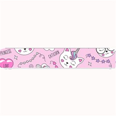 Beautiful Cute Animals Pattern Pink Small Bar Mat by Semog4