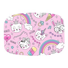 Beautiful Cute Animals Pattern Pink Mini Square Pill Box by Semog4