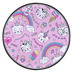 Beautiful Cute Animals Pattern Pink Wireless Fast Charger(black)