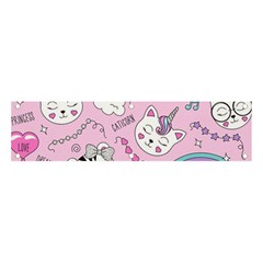 Beautiful Cute Animals Pattern Pink Banner And Sign 4  X 1  by Semog4