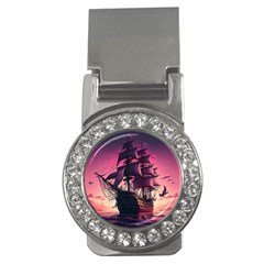 Ship Pirate Adventure Landscape Ocean Sun Heaven Money Clips (CZ) 