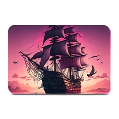 Ship Pirate Adventure Landscape Ocean Sun Heaven Plate Mats