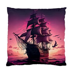 Ship Pirate Adventure Landscape Ocean Sun Heaven Standard Cushion Case (One Side)