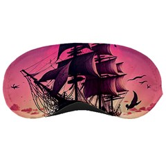 Ship Pirate Adventure Landscape Ocean Sun Heaven Sleeping Mask