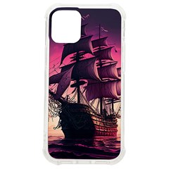 Ship Pirate Adventure Landscape Ocean Sun Heaven iPhone 12 mini TPU UV Print Case	