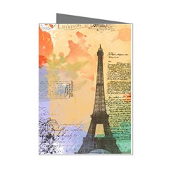 Scrapbook Paris Vintage France Mini Greeting Cards (pkg Of 8) by Salman4z