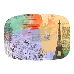 Scrapbook Paris Vintage France Mini Square Pill Box