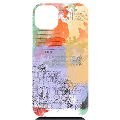 Scrapbook Paris Vintage France Iphone 14 Plus Black Uv Print Case by Salman4z