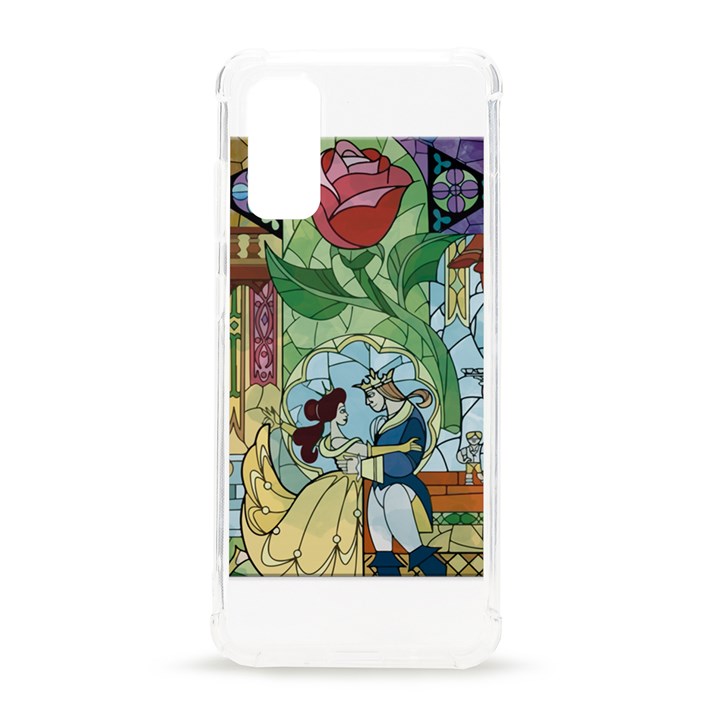 Stained Glass Rose Flower Samsung Galaxy S20 6.2 Inch TPU UV Case