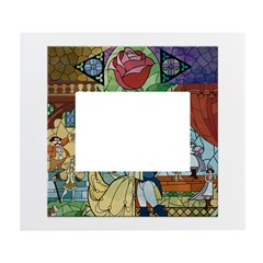 Stained Glass Rose Flower White Wall Photo Frame 5  X 7  by Salman4z