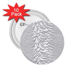 Joy Division Unknown Pleasures Post Punk 2 25  Buttons (10 Pack) 