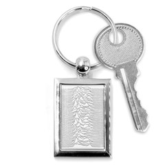 Joy Division Unknown Pleasures Post Punk Key Chain (rectangle) by Salman4z