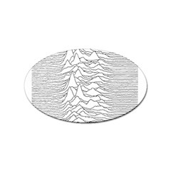 Joy Division Unknown Pleasures Post Punk Sticker Oval (10 Pack) by Salman4z