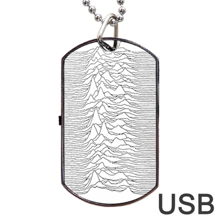 Joy Division Unknown Pleasures Post Punk Dog Tag USB Flash (One Side)