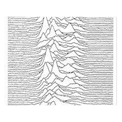 Joy Division Unknown Pleasures Post Punk Two Sides Premium Plush Fleece Blanket (large)