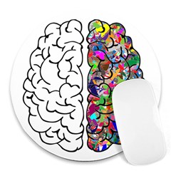 Brain Mind Aianatomy Round Mousepad by Salman4z