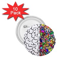 Brain Mind Aianatomy 1 75  Buttons (10 Pack) by Salman4z