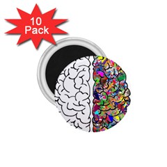 Brain Mind Aianatomy 1 75  Magnets (10 Pack)  by Salman4z