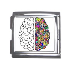 Brain Mind Aianatomy Mega Link Italian Charm (18mm) by Salman4z