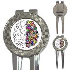 Brain Mind Aianatomy 3-in-1 Golf Divots by Salman4z