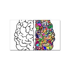 Brain Mind Aianatomy Sticker (rectangular) by Salman4z